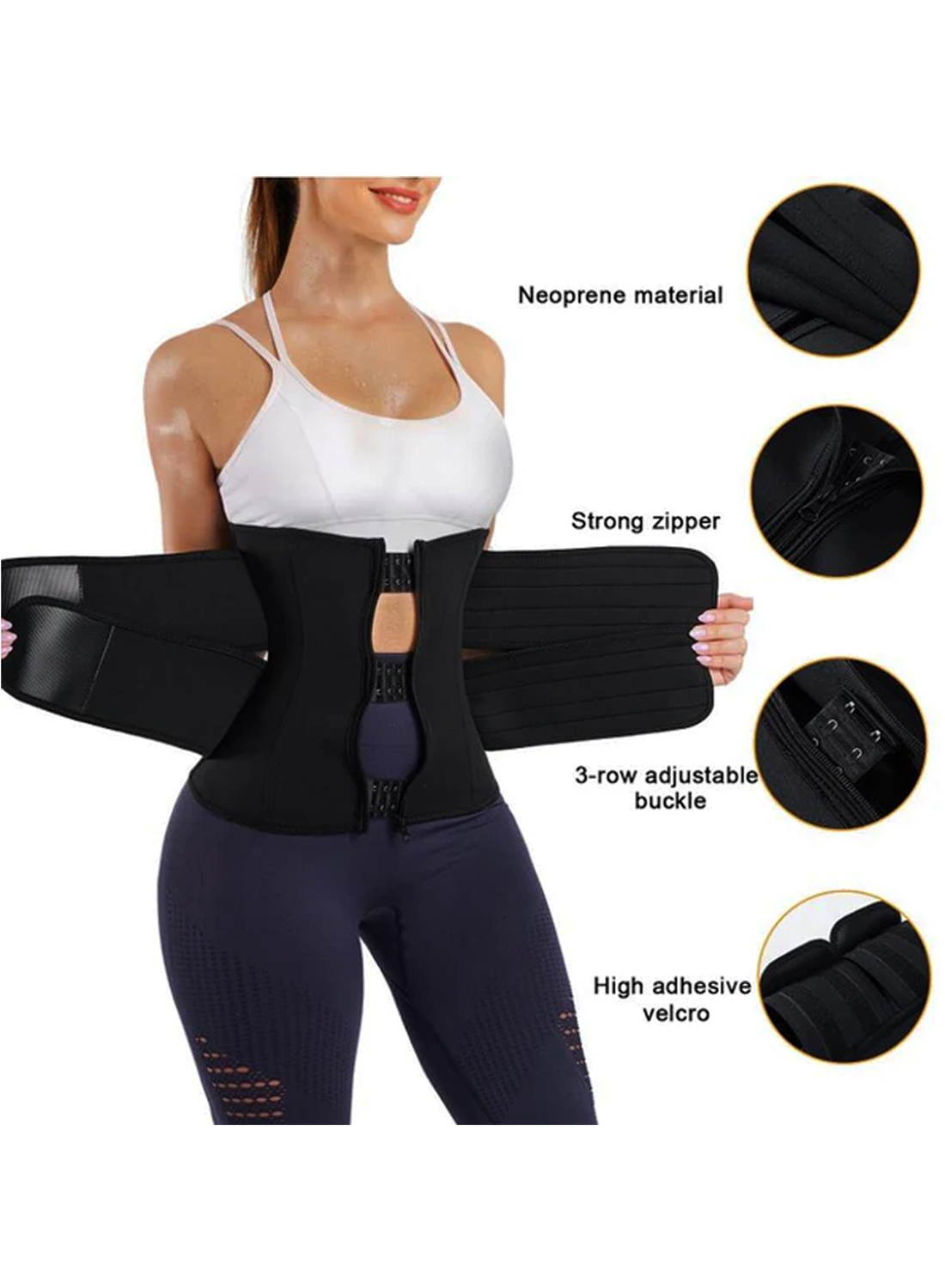 Waist Trainer Neoprene Body Shaper-Slimming Sheath Belly Reducing-Double  Strap Adjustable Sauna Shapewear-Trim Tummy Control Sweat Belt for Weight  Loss-Fat Burning-Workout-Waist Trainer Belt – FitMe