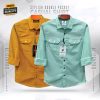 Double Pocket Casual Cotton Shirt Combo2 - Image 16