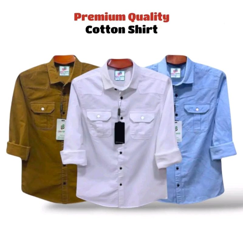 Double Pocket Casual Cotton Shirt Combo3 - Image 7