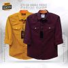Double Pocket Casual Cotton Shirt Combo2 - Image 19