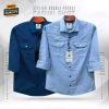 Double Pocket Casual Cotton Shirt Combo2 - Image 22