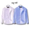 Band Collar Casual Cotton Shirt Combo 2 - Image 3