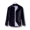 Band Collar Casual Cotton Shirt - Image 2
