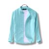 Band Collar Casual Cotton Shirt - Image 3
