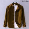 Band Collar Casual Cotton Shirt - Image 10