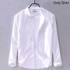 Band Collar Casual Cotton Shirt - Image 6