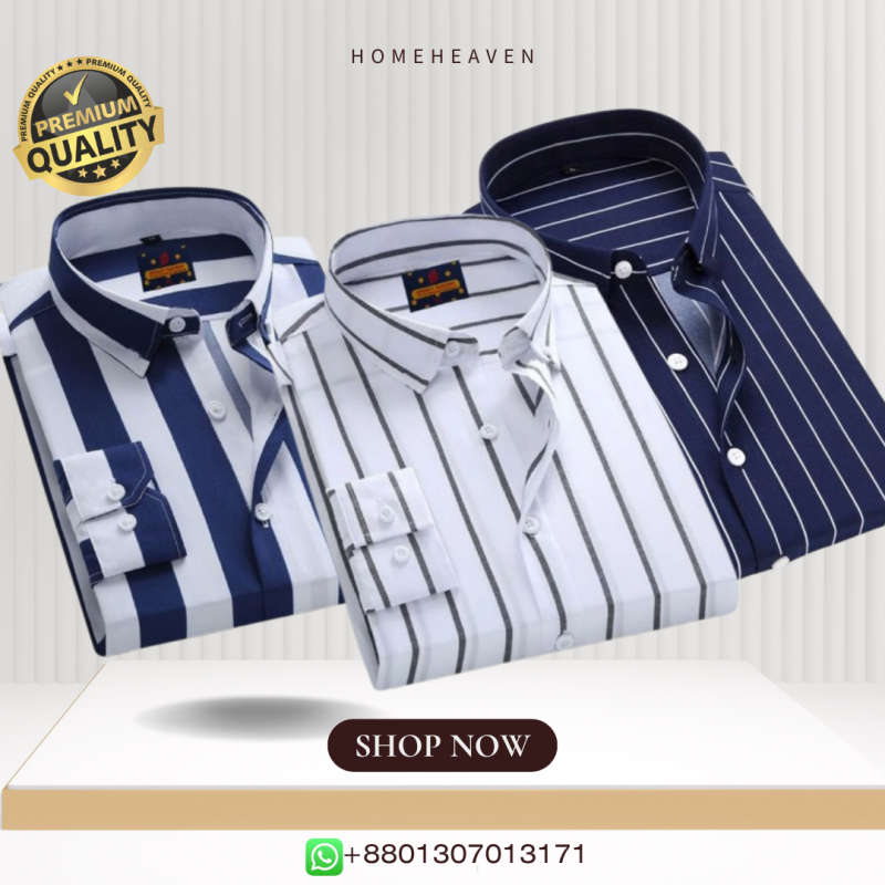 Men’s Premium Quality Stripe Shirt 3 pics - Image 3