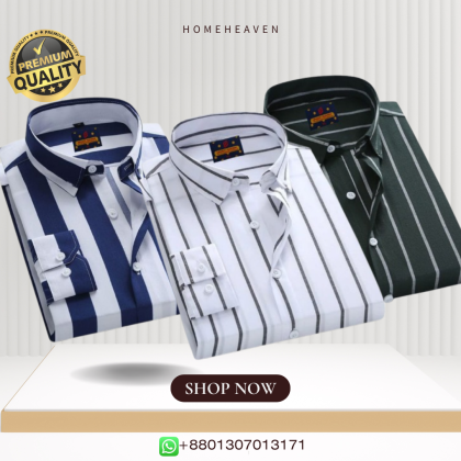 Men’s Premium Quality Stripe Shirt 3 pics