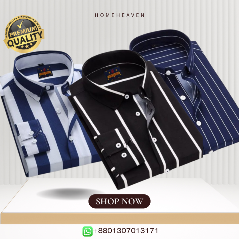 Men’s Premium Quality Stripe Shirt 3 pics - Image 6