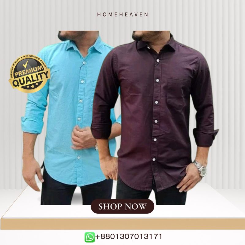 Single Pocket Casual Cotton Shirt 2Pics - Image 15