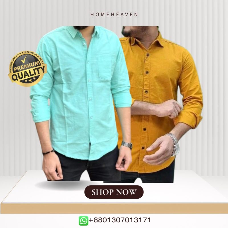 Single Pocket Casual Cotton Shirt 2Pics - Image 13