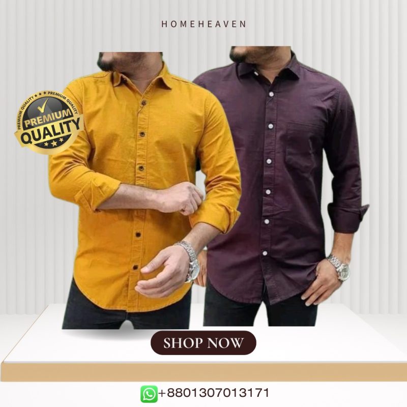 Single Pocket Casual Cotton Shirt 2Pics - Image 11