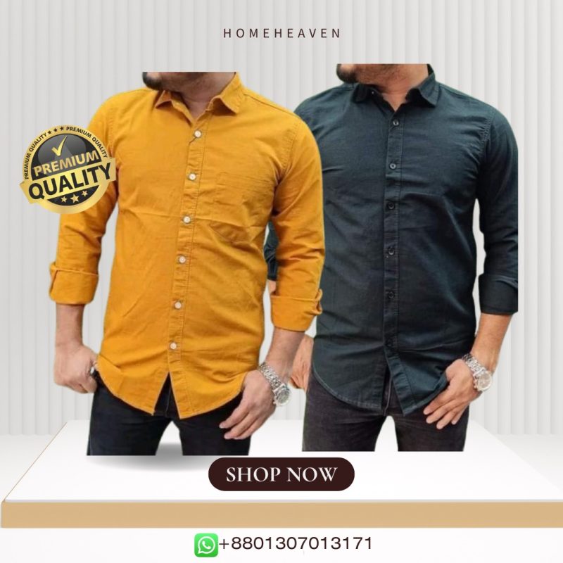Single Pocket Casual Cotton Shirt 2Pics - Image 10