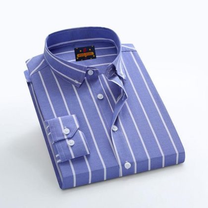 Men’s Premium Quality Check Shirt - Light Blue